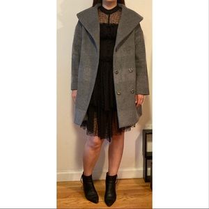 Prabal Gurung oversized grey coat